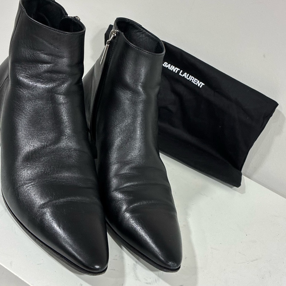 Saint Laurent 40MM Black Ankle boot Size EU 42 USA 9 - Picture 8 of 12